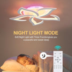 LED Ceiling Light 70W Dimmable 8-Petal Lamp