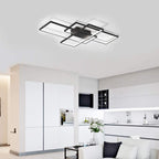 LED Ceiling Light 75W Modern Lamp 3-Squares Aluminium