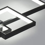 LED Ceiling Light 75W Modern Lamp 3-Squares Aluminium