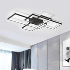 LED Ceiling Light 75W Modern Lamp 3-Squares Aluminium