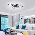 LED Ceiling Light 75W Modern Lamp 3-Squares Aluminium