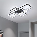 LED Ceiling Light 75W Modern Lamp 3-Squares Aluminium