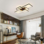 LED Ceiling Light 75W Modern Lamp 3-Squares Aluminium