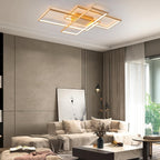 LED Ceiling Light 75W Modern Lamp 3-Squares Aluminium