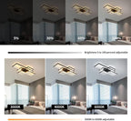 LED Ceiling Light 75W Modern Lamp 3-Squares Aluminium