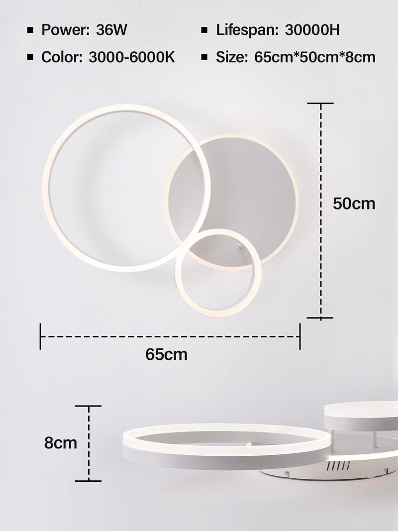 LED Ceiling Light Creative Aluminium Lamp 54W 5400lm