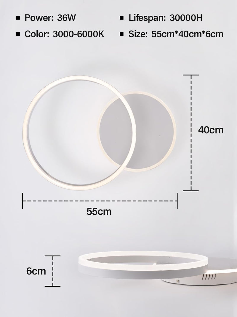 LED Ceiling Light Creative Aluminium Lamp 54W 5400lm