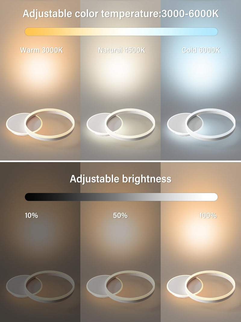 LED Ceiling Light Creative Aluminium Lamp 54W 5400lm