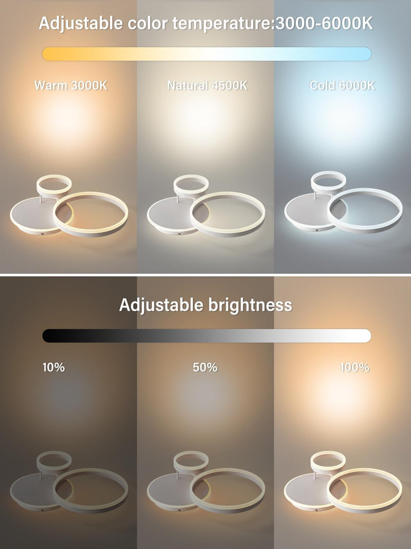 LED Ceiling Light Creative Aluminium Lamp 54W 5400lm