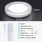 15.7in LED Ceiling Light 40W Dimmable Colour Temperature