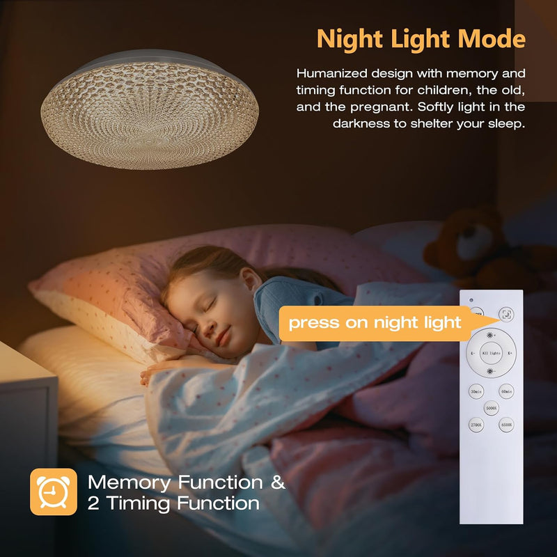 15.7in LED Ceiling Light 40W Dimmable Colour Temperature