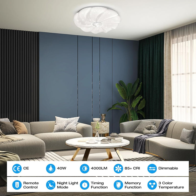 LED Ceiling Light Dimmable 3000K- 6500K Round Lights