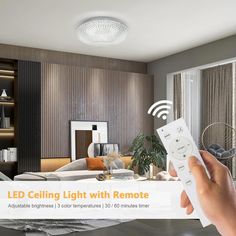 15.7in LED Ceiling Light 40W Dimmable Colour Temperature