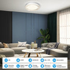 15.7in LED Ceiling Light 40W Dimmable Colour Temperature