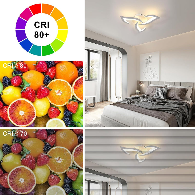 LED Ceiling Light Dimmable 36W 3240lm Modern Design
