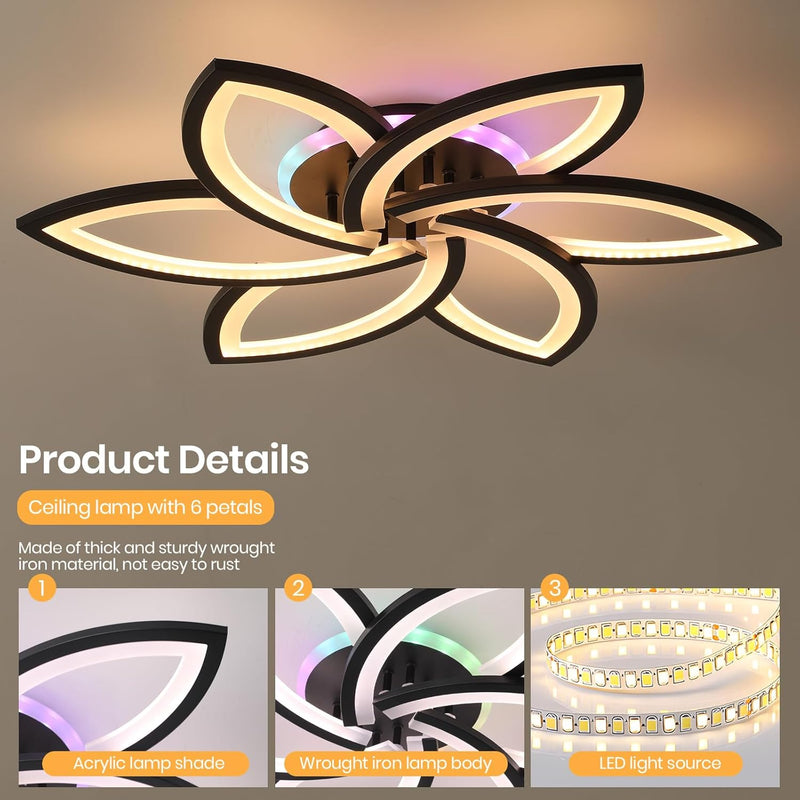 LED Ceiling Light Dimmable 70W Modern Flush Lights