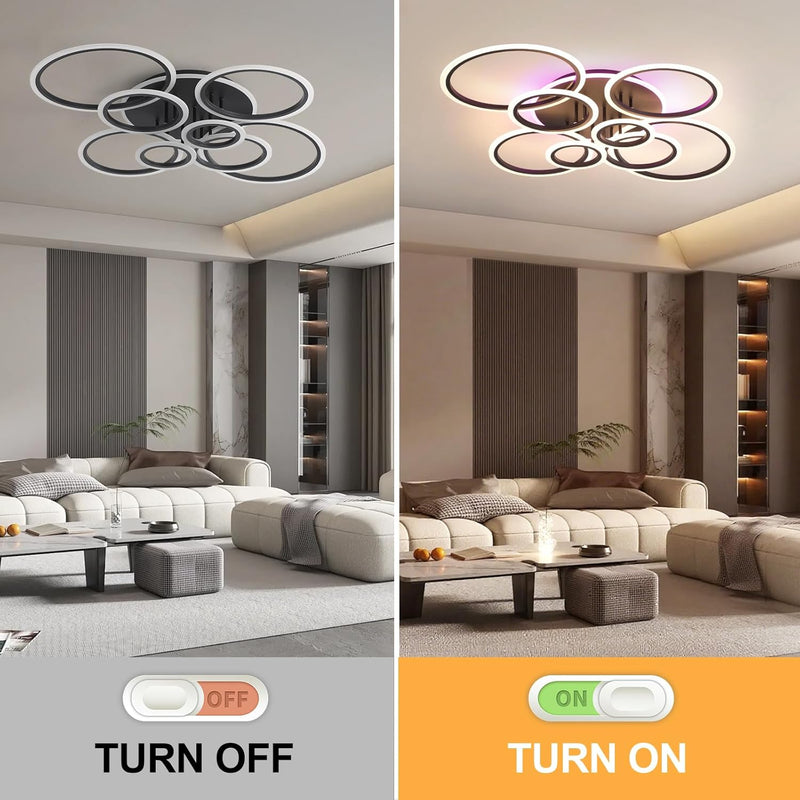 LED Ceiling Light Dimmable 70W Modern Flush Lights