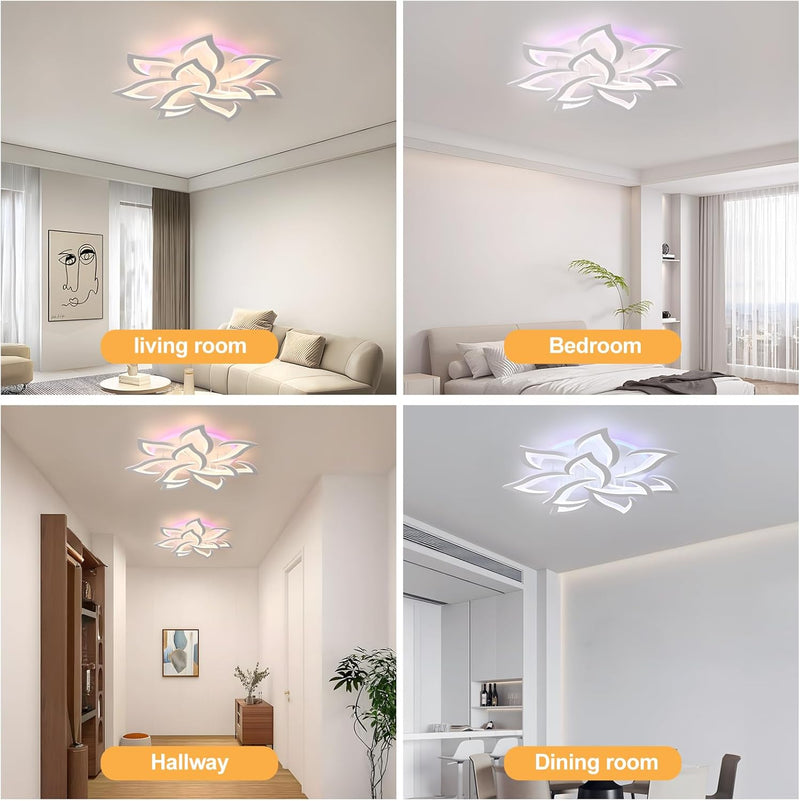 LED Ceiling Light Dimmable 70W Modern Flush Lights