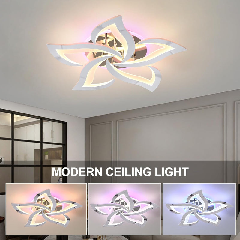 LED Ceiling Light Dimmable 70W Modern Flush Lights