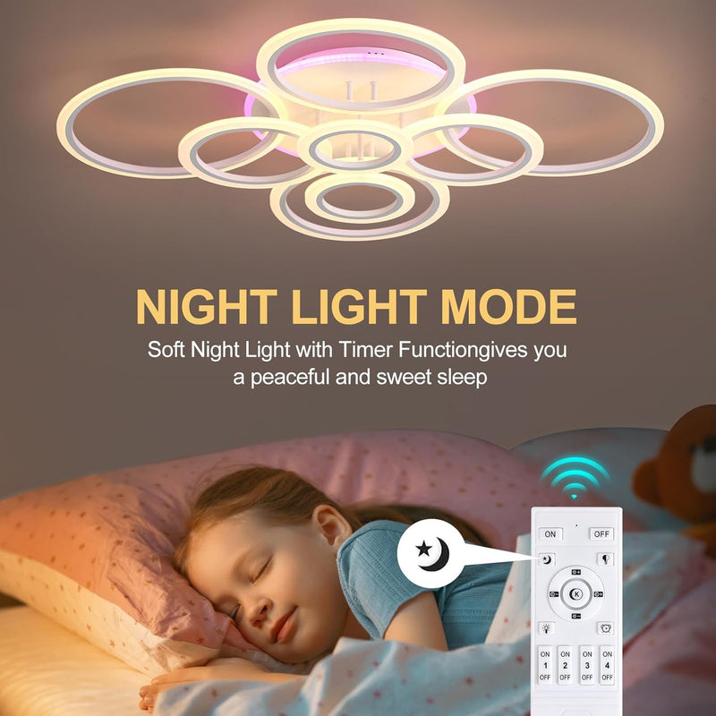 LED Ceiling Light Dimmable 70W Modern Flush Lights