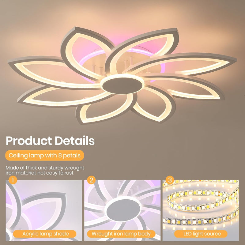 LED Ceiling Light Dimmable 70W Modern Flush Lights