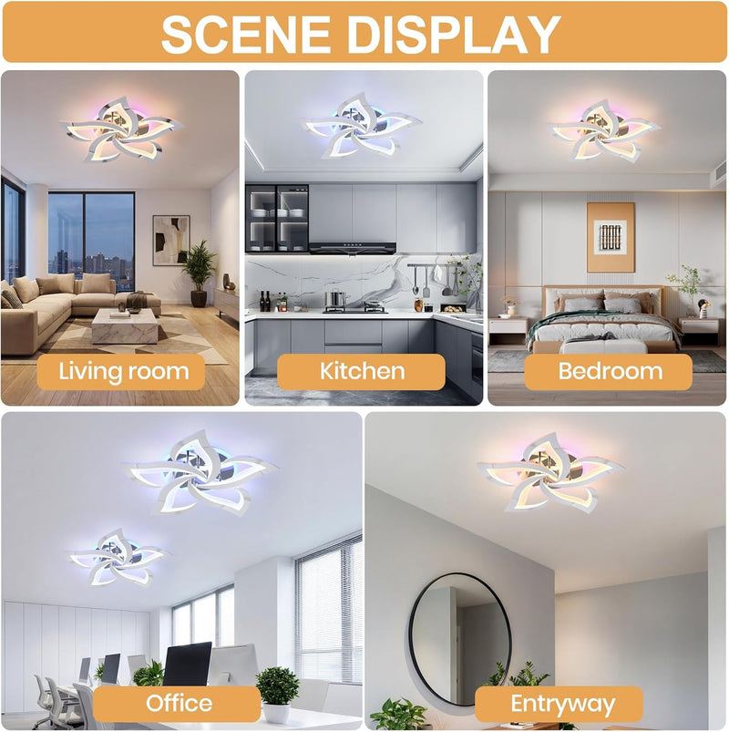 LED Ceiling Light Dimmable 70W Modern Flush Lights