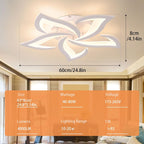 LED Ceiling Light Dimmable 80W-160W Living Room Lamp