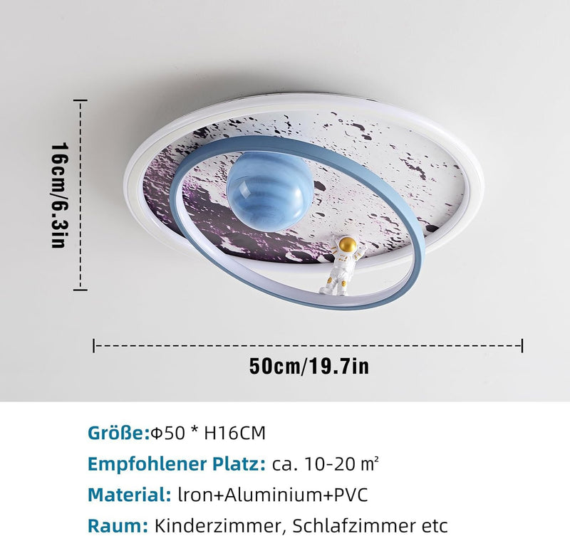 LED Ceiling Light Dimmable Chindren's Room Lamp