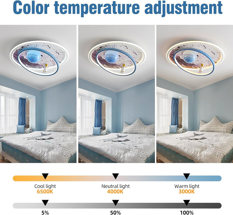 LED Ceiling Light Dimmable Chindren's Room Lamp