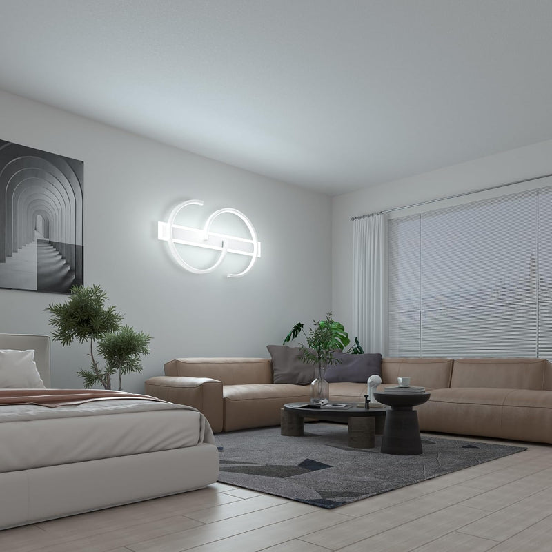 LED Ceiling Light Dimmable Lamp Wood Living Room
