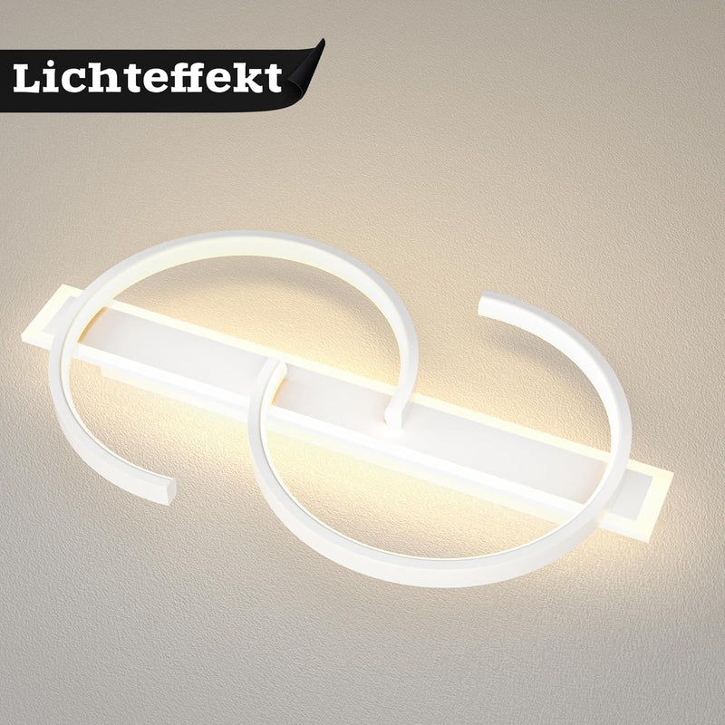 LED Ceiling Light Dimmable Lamp Wood Living Room