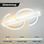 LED Ceiling Light Dimmable Lamp Wood Living Room
