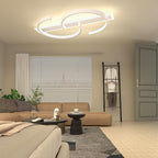 LED Ceiling Light Dimmable Lamp Wood Living Room