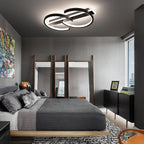 LED Ceiling Light Dimmable Lamp Wood Living Room