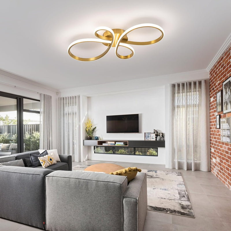 LED Ceiling Light Dimmable Modern Lamp with Remote
