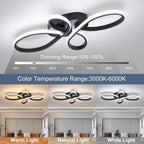 LED Ceiling Light Dimmable Modern Lamp with Remote