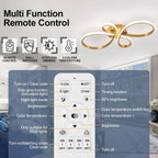 LED Ceiling Light Dimmable Modern Lamp with Remote