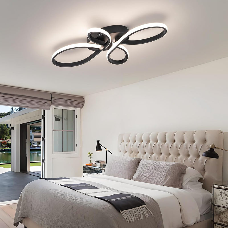 LED Ceiling Light Dimmable Modern Lamp with Remote