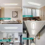 LED Ceiling Light Dimmable Modern Metal Linear