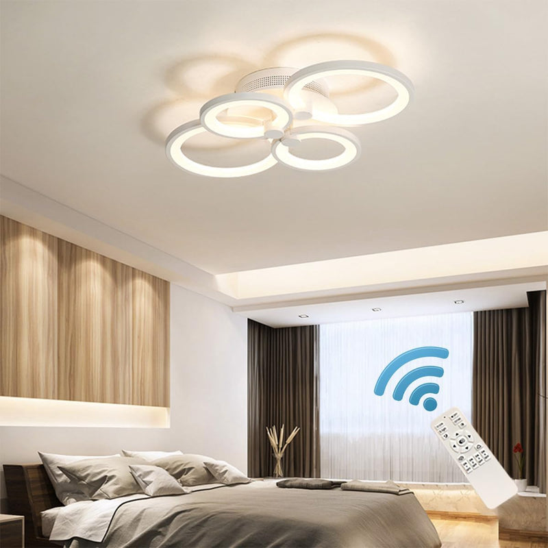 LED Ceiling Light Fixture with Remote Control 72W