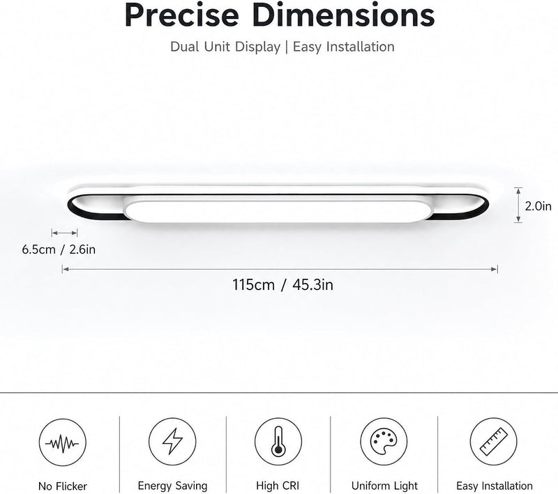 LED Ceiling Light Modern Linear Lamp Smart