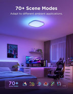 LED Ceiling Light 2400lm Smart Rgbic Lights Square