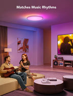 LED Ceiling Light 2400lm Smart Rgbic Lights Square