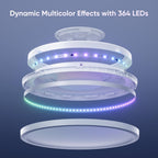 LED Ceiling Light Smart Rgbicw Flush Mount Dual-Sided