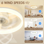 LED Ceiling Light with Fan and Remote