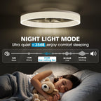 LED Ceiling Light with Fan and Remote