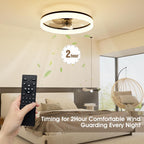 LED Ceiling Light with Fan and Remote