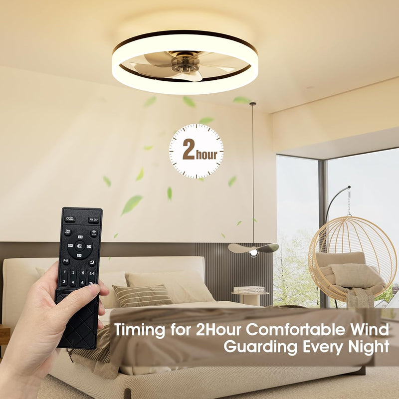 LED Ceiling Light with Fan and Remote