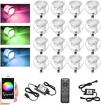 RGB Bluetooth LED Decking Lights Waterproof 30 Packs
