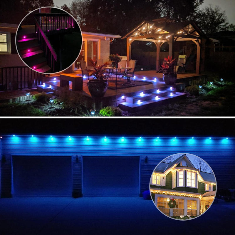 RGB Bluetooth LED Decking Lights Waterproof 30 Packs